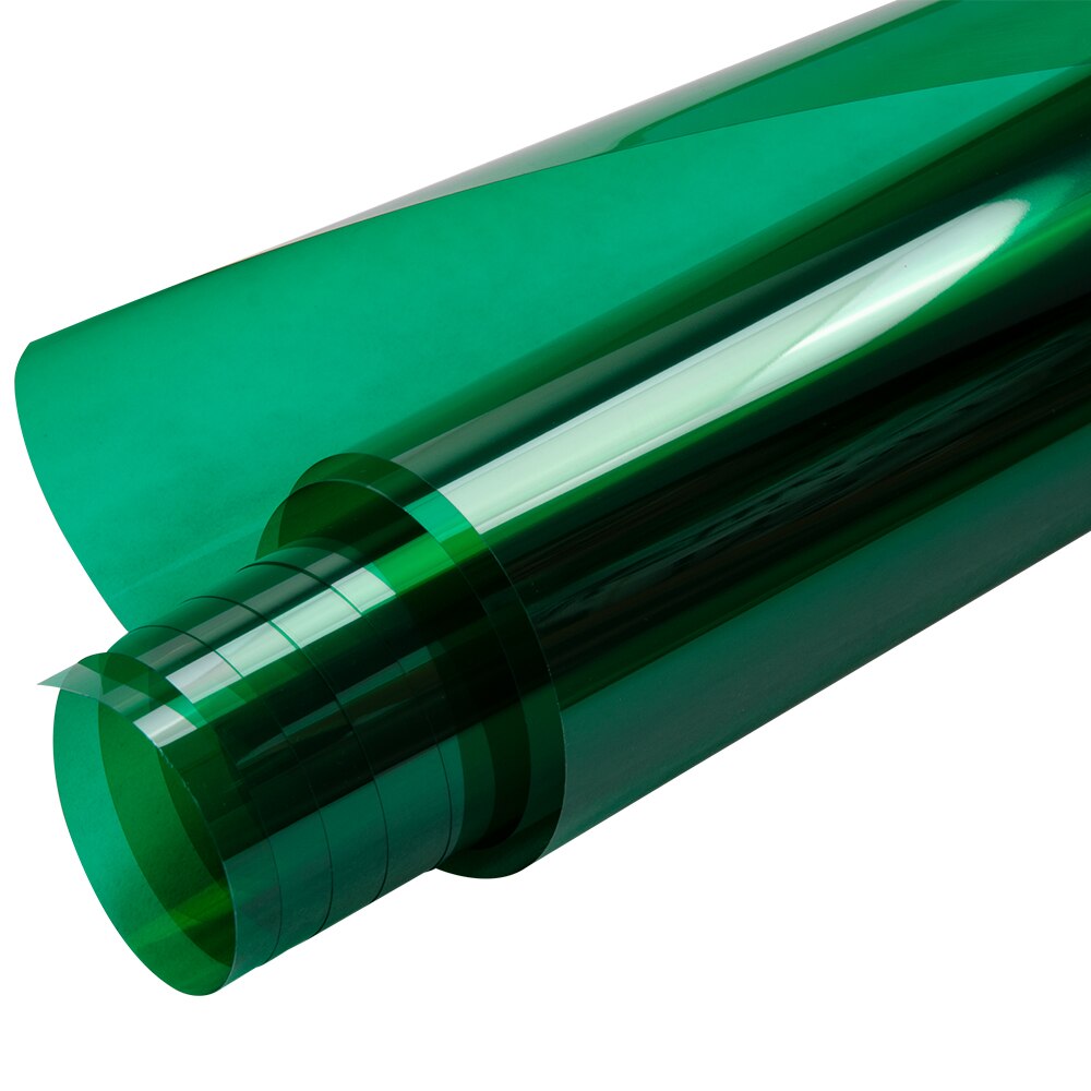Sunice grøn dekorativ vinduesfilm solfarvetone til hjemmekontor bygning glasindretningsfilm selvklæbende 0.5 x 6m