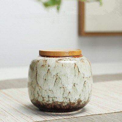 Coffee, sugar, tea, solid color tea cans with wooden lids, sealed tea cans, exquisite cloth lids, candies, flower tea cans: 3