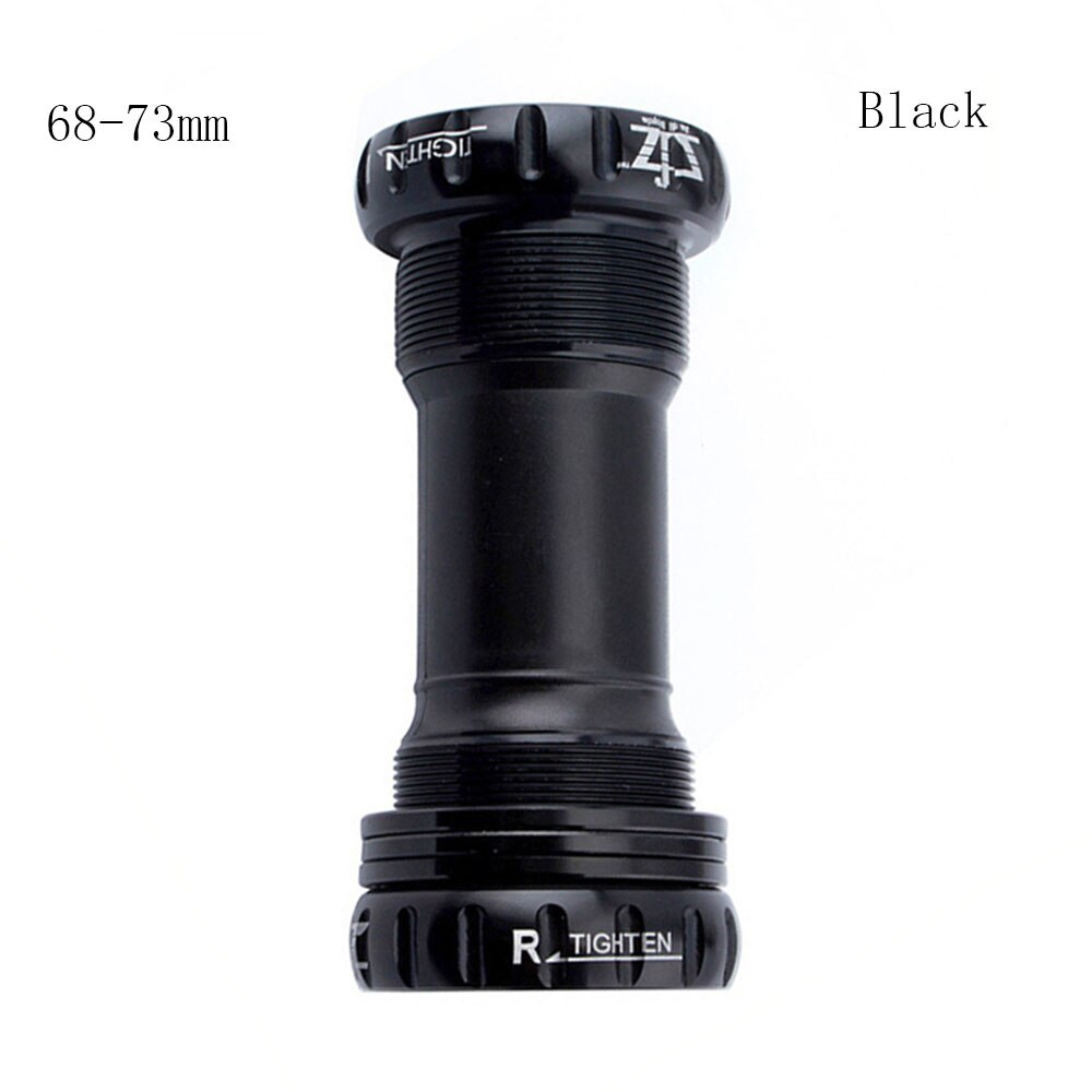 Lager Trapas Schroef Type 68/73 Mm 90-92 Mm Fiets As Mtb Racefiets Trapas Waterdichte Cnc legering Bb: Black 68 73mm