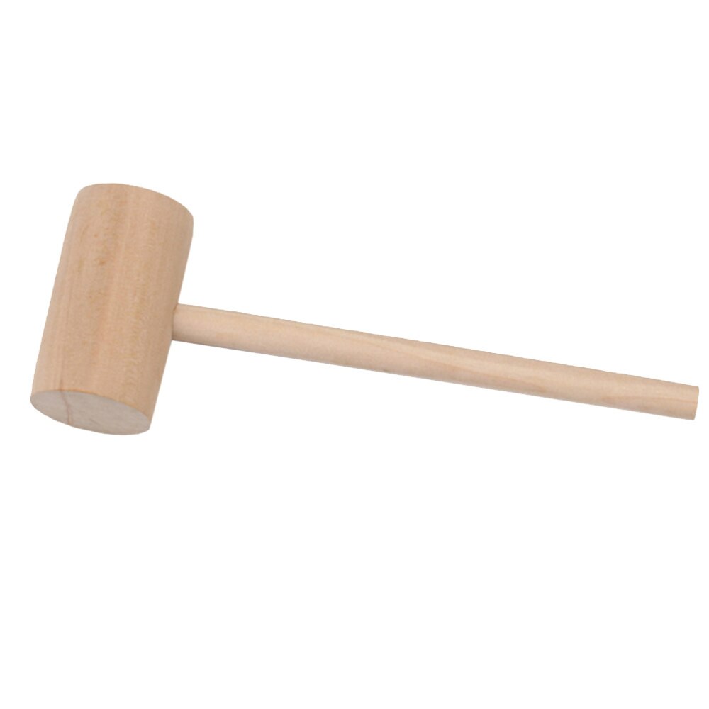 12 pcs Hitting Hammers Solid Wood Round Durable Mini Hammer Cake Mallet Educational Toy for Kitchen