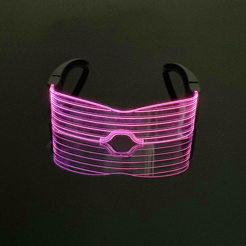 Novos óculos coloridos de led iluminados, óculos que brilham no escuro, óculos de festa neon, homens, mulheres, música, concerto, dança, decoração de bar