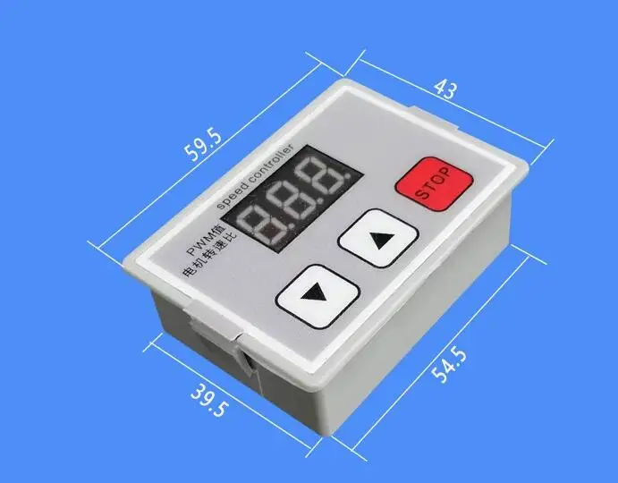 Digitale Display 0 ~ 100% Verstelbare Dc 12V 24V 48V 30A 1000W Pwm Motor Speed Controller regulator Variabele Trage Start Omkeerbaar