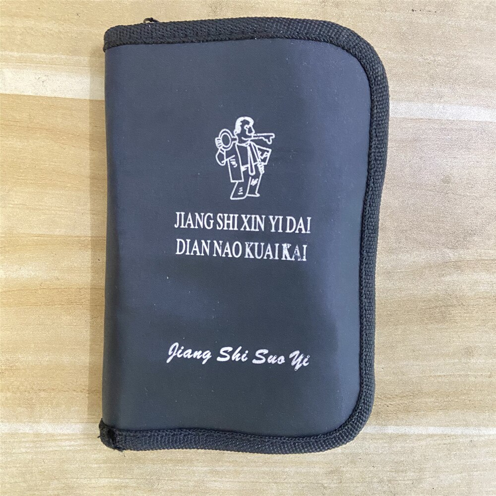 Jssy 15Pcs Gold Kuiltje Loc Pic Hand Tool Set Met Slotenmaker Tool Bag Hand Tool