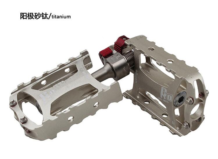 Wellgo QRD-M079 Pedal de rodamiento ultraligero, Pedal de liberación rápida para bicicleta de montaña o carretera, piezas para bicicleta