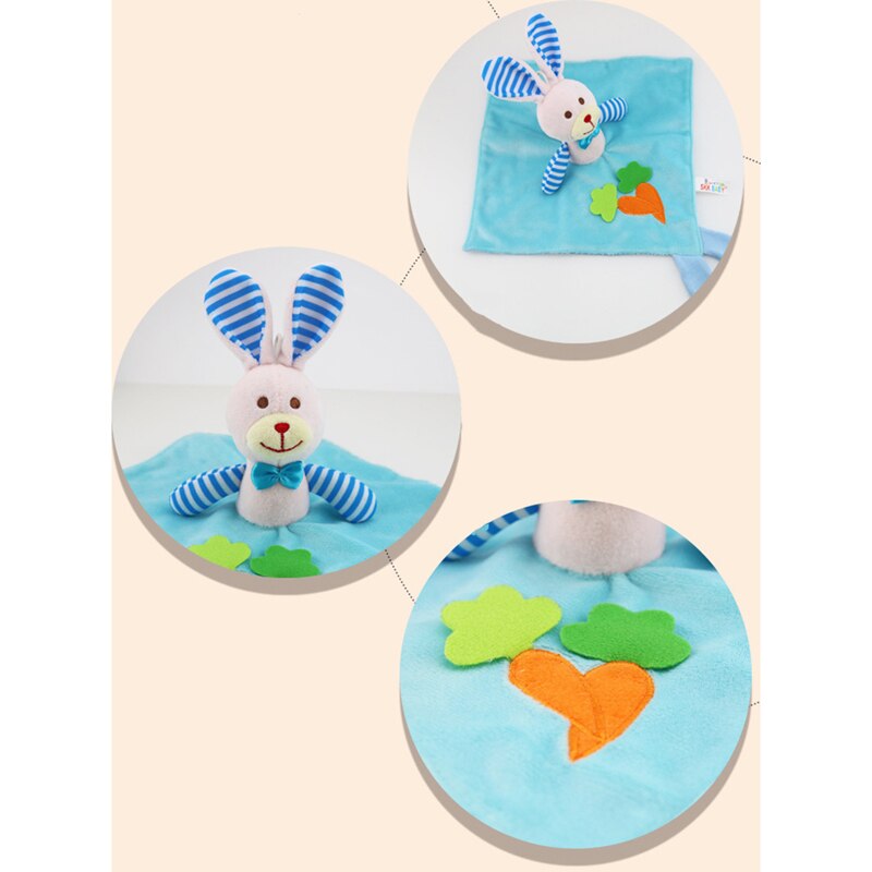 Schattige Baby Aap Handdoek Nursery Baby Pp Katoen Rammelaars Zachte Handdoek Kids Educatief Wandelwagen Bed Speelgoed Pop Pacificeren Handdoek