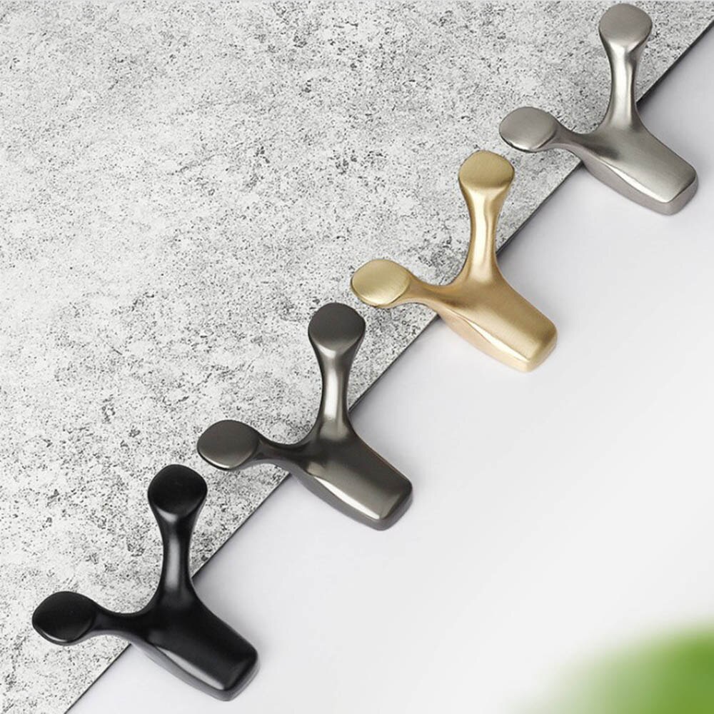 Alliage de Zinc mural vêtements crochet vache corne crochet manteau crochet salle de bain chambre Robe crochet manteau crochet maison salon accessoires