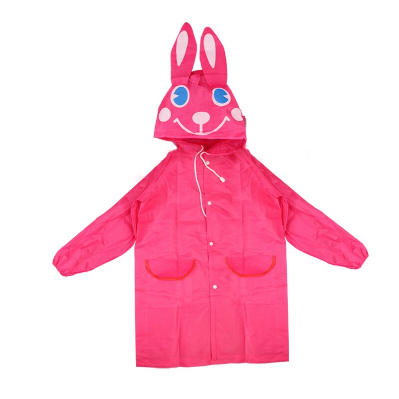 1 Uds estilo Animal de dibujos impermeable para niños abrigo de lluvia impermeable traje de lluvia estudiante chubasquero con estilo Animal: Pink