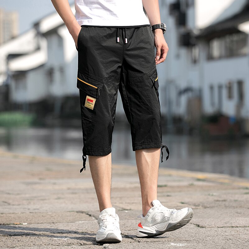 Zomer Mode Slim Afslanken Effen Kleur Lace-Up Broek Mannen Dragen Broek 887 #