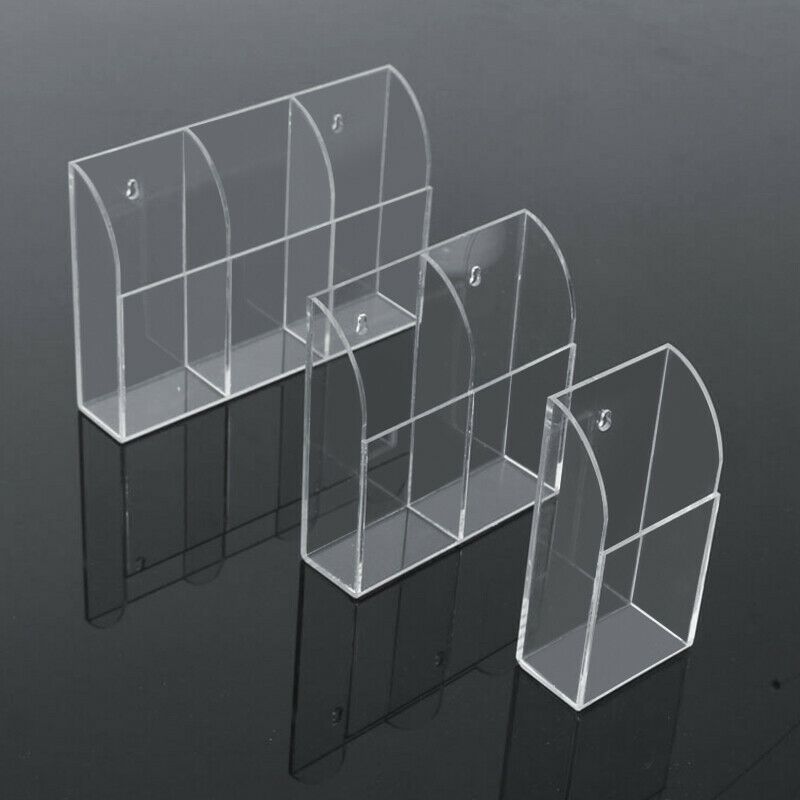 Akryl tv klimaanlæg fjernbetjening holder 1-3 tilfælde vægmonteret opbevaringsboks til hjemmet januar 88