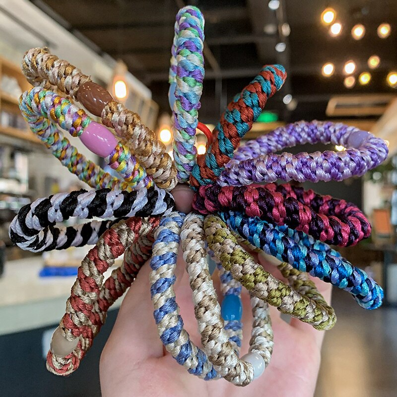 Trendy kvinder elastik hår gummibånd pige elastik hårbånd dame hår scrunchies børn hår tilbehør holder
