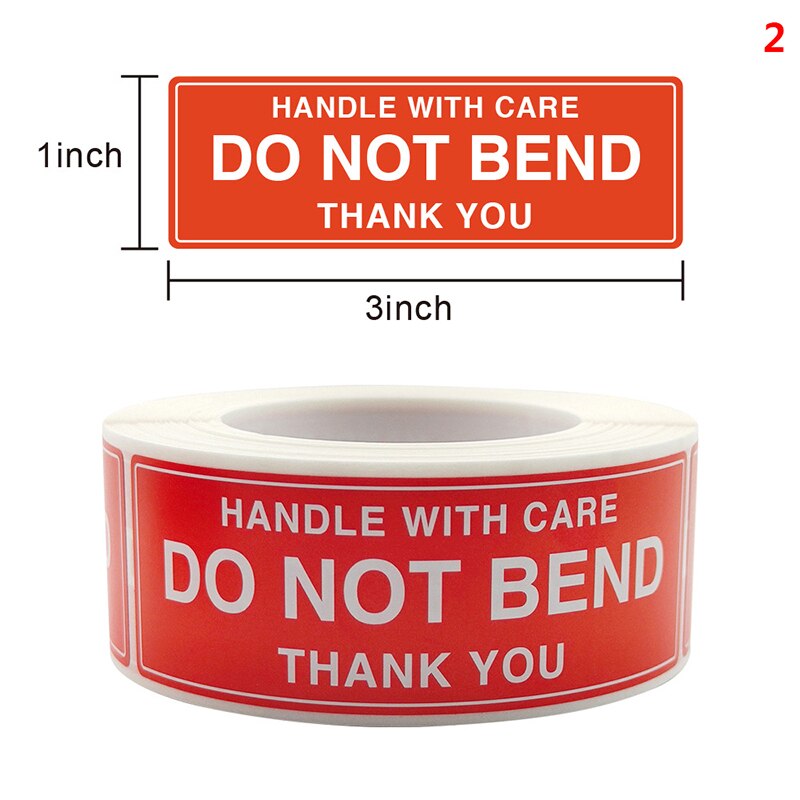 (250Pcs/Roll) Stickers Praktische Duurzaam Handige Lijm Waarschuwing Teken Pakket Teken Fragiele Waarschuwing Sticker Waarschuwing Decal: N2