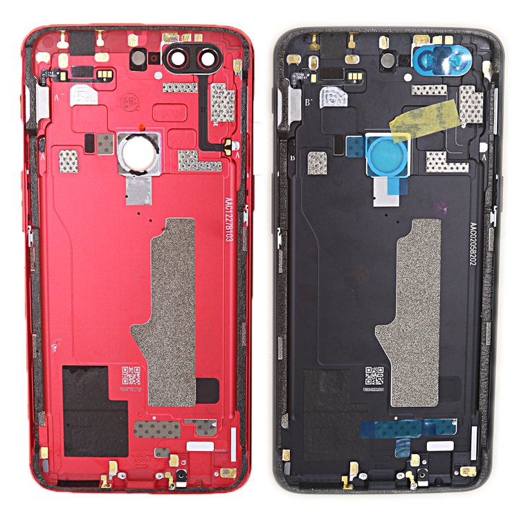 Cubierta trasera de la batería de la carcasa para Oneplus 5T A5010 5 A5000 teclas laterales + cubierta trasera de la batería de cristal de la cámara para oneplus 5 5T