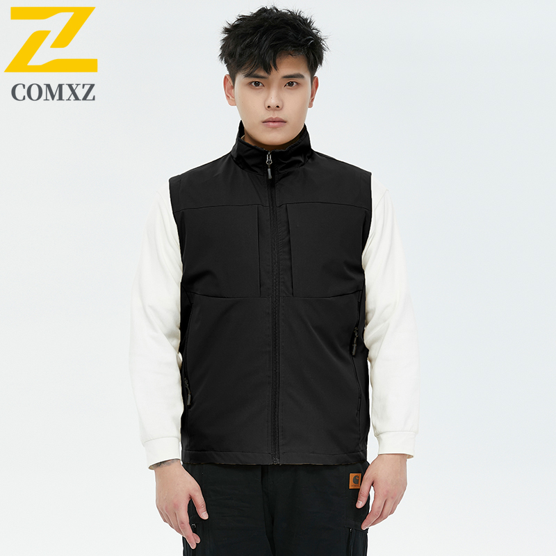 2025 chaleco de otoño para hombre, chaqueta sin mangas con bolsillo y cremallera a prueba de viento a la de , ropa de , chaleco informal para senderismo para hombre
