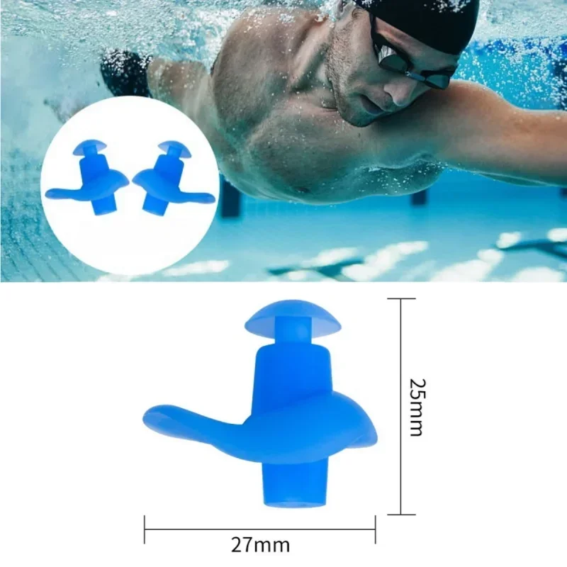 Tapones para los oídos impermeables para natación, tapones para los oídos de goma profesionales para nadadores adultos, niños, buceo, tapón para los oídos antiruido suave