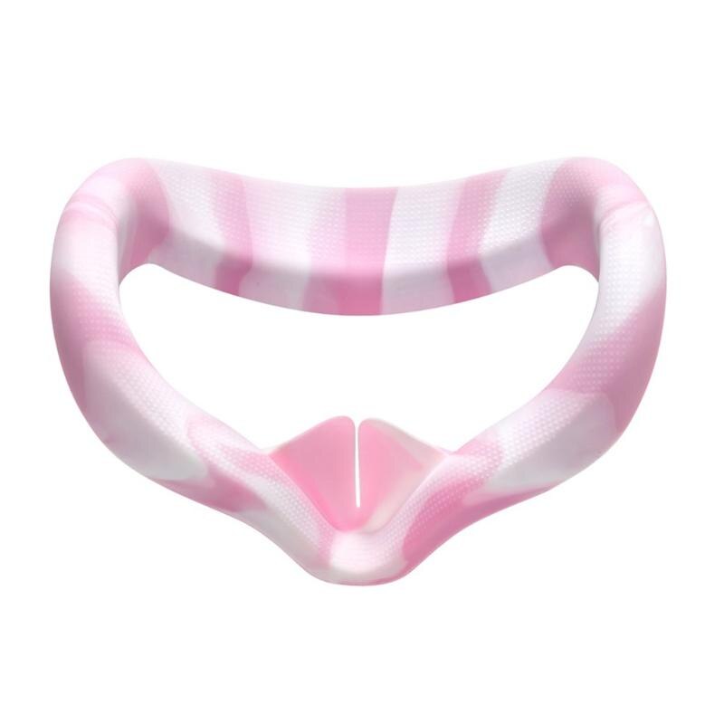 Silicone Cover for oculus Quest 2 VR Eye Pad Cushion Cover Accessory Lightproof: PINK