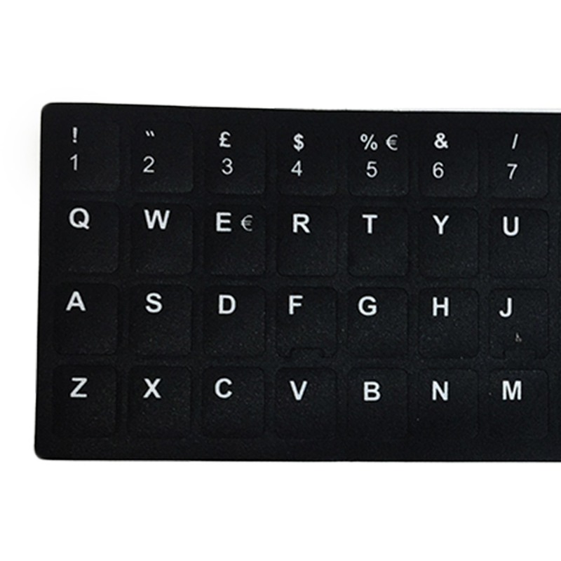 For Mac Windows Standard Italian Waterproof Keyboard Layout Frosted White Letters Protection Stickers