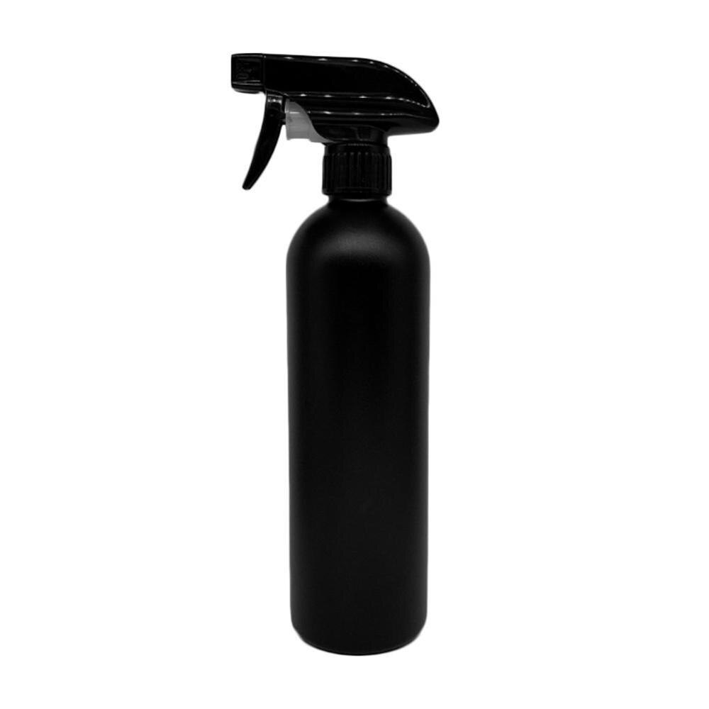 500ml Empty Spray plastic bottle Wash Cleanser Kitchen Water Sprayer Refillable Bottle With Mist Sprayer Black: Black