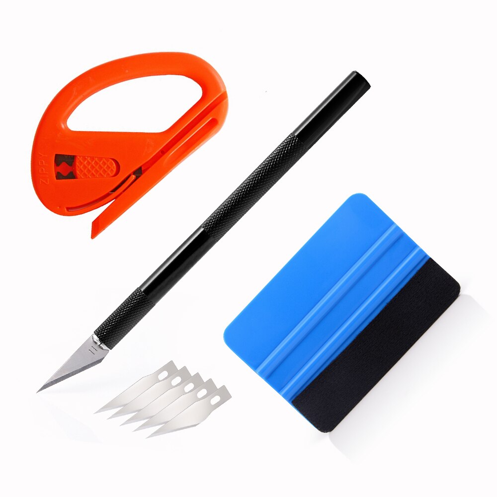 EHDIS Car Vinyl Tint Film Wrapping Felt Squeegee Scraper Stickers Cutter Carbon Fiber Film Installing Tool Kit Auto Accessories: Kit 1