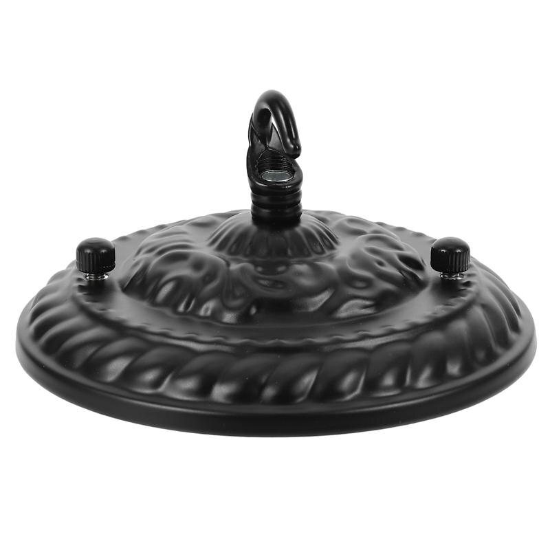 Ceiling Light Plate Lamp Base Embossed Pattern Pendant Lighting Accessory: Default Title
