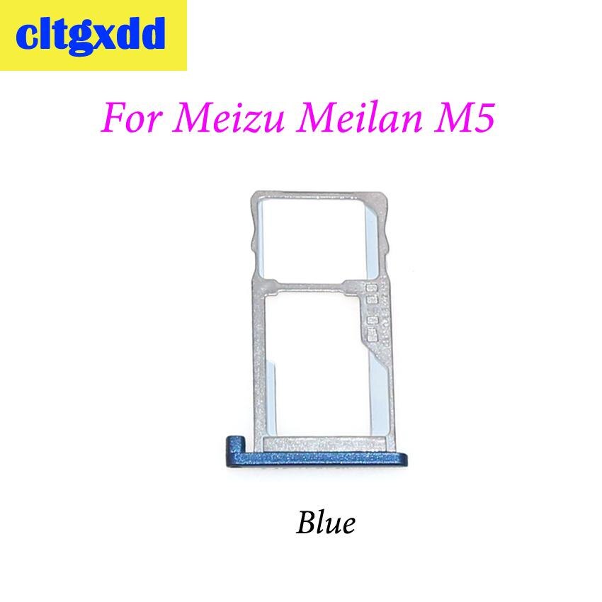 Cltgxdd SIM Halfter Slot Adapter Tablett Für Meizu Meilan M5 M6 Sim Karte Adapter Ersatz Teile: Pro M5 Blau