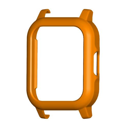 Pc-fodral skyddskåpa skyddsram skal utbyte klockfodral för haylou  ls02 smart klocka tillbehör bumper: Orange