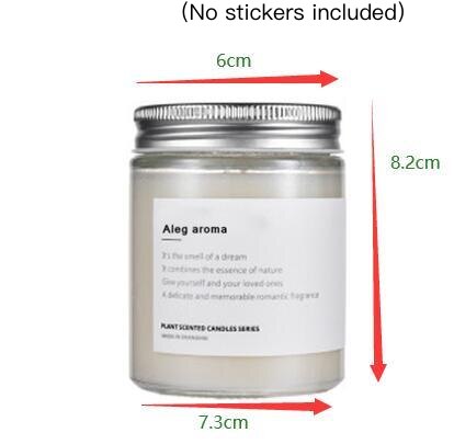 Contenedor de fabricación de velas de aromaterapia artesanal, vela de aromaterapia casera, tarro de vela blanca, taza de vela de nicho, frasco de vidrio, Cactus: 250ML 6X8.2CM