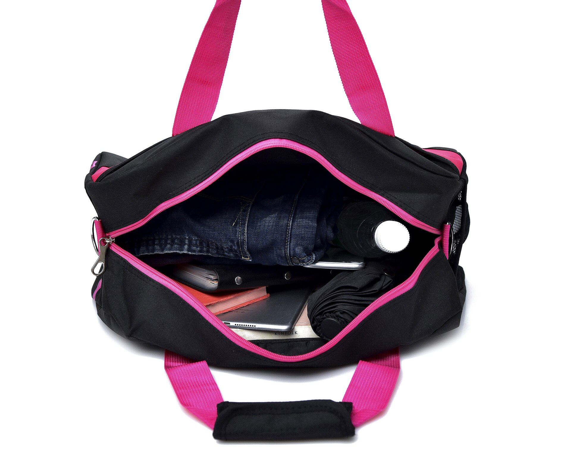 Fitness Nylon beschriftet Wochenende Duffel Tasche Lässig Männer Frauen Sport damen Tragen Auf Gepäck Tasche Duffle Reisetaschen