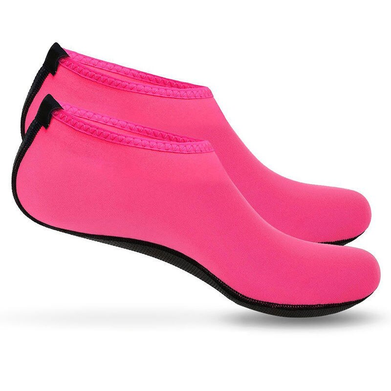 Calcetines de agua para hombre y mujer, calcetín de buceo, traje de baño antideslizante, zapatos de playa, TOO789: Rosa