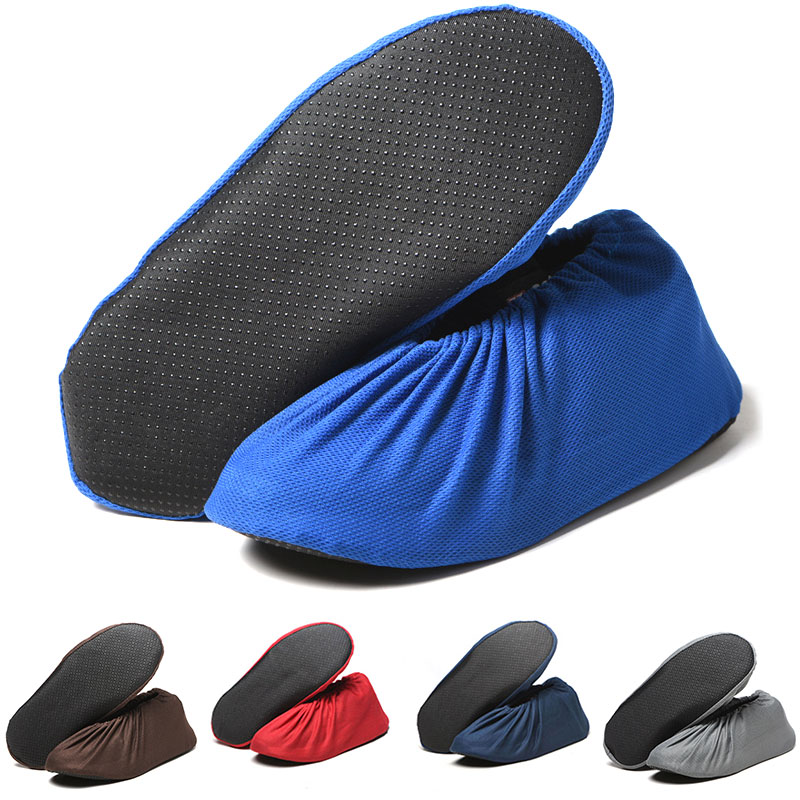 Couvre-chaussures réutilisables, antidérapants, lavables, pour le nettoyage de tapis de sol, couvre-chaussures de ménage, , 1 paire