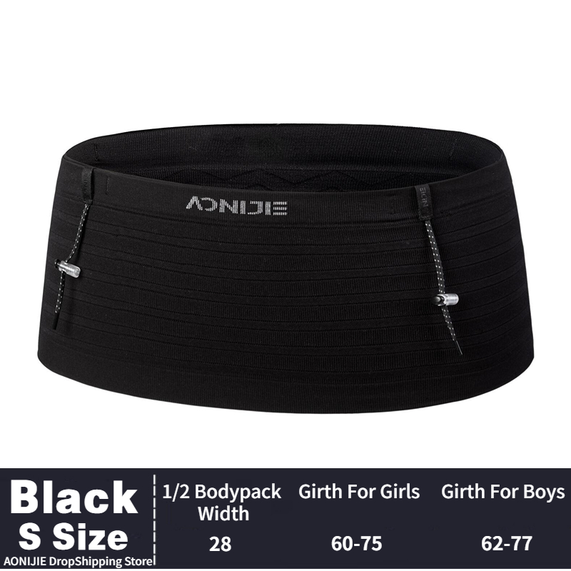 AONIJIE W8116 Neueste Gewebte Elastische Sport Taille Pack Laufende Rennen Nummer Gürtel Für Triathlon Marathon- Radfahren Bergsteigen