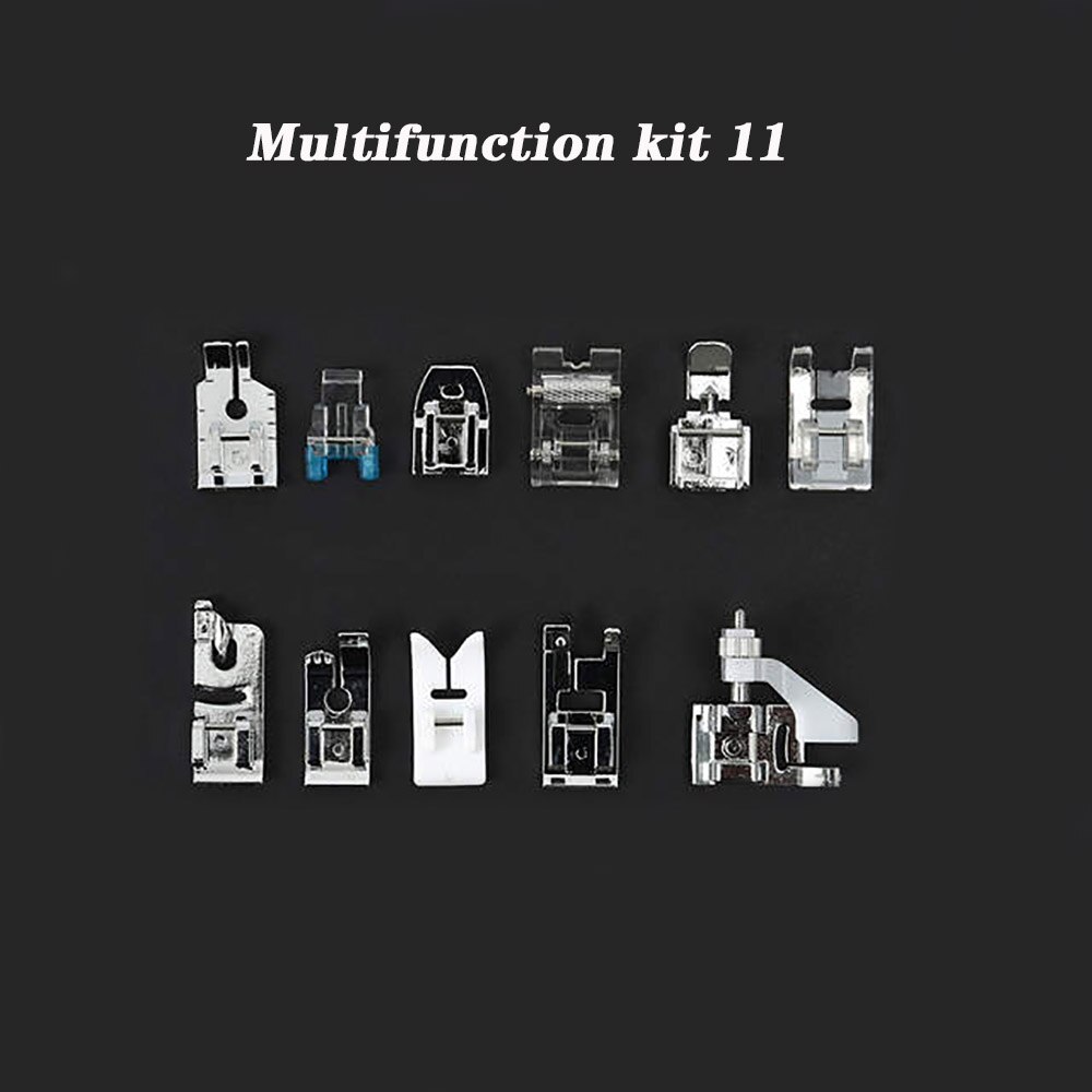 16/32/35/42/45/52/62 Brother Singer Janome Darning Sewing Machine Presser Foot Feet Domestic Braiding Blind Stitch Accessories: Press foot 11pcs