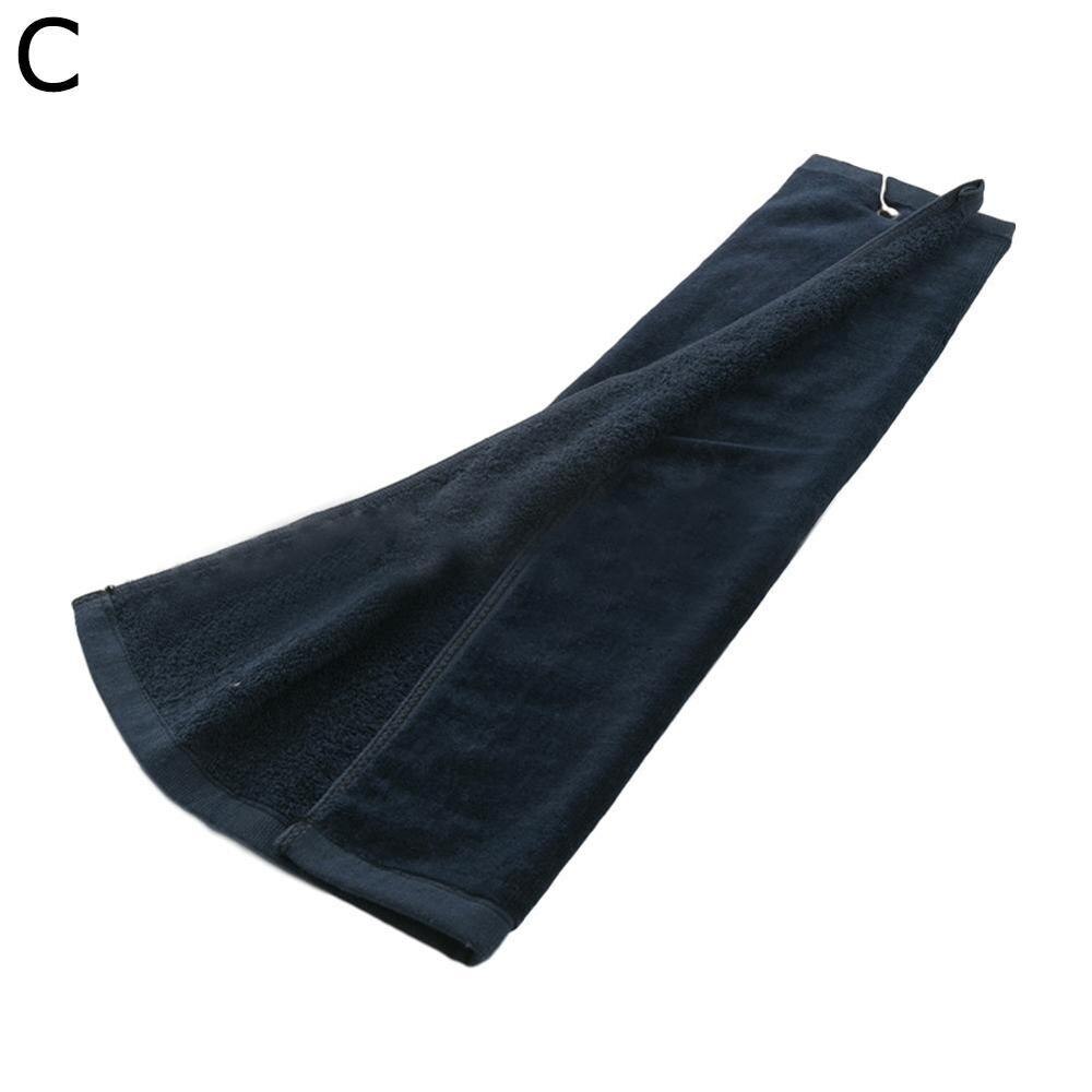 40*32cm golfhandduk med krok handduk bomull mjuka handdukar golfhandduk: Marinblå