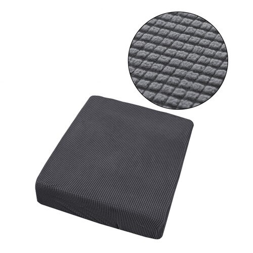 Niet waterdichte elastische bankhoes voor de woonkamer, waterdichte geruite bankhoes, strakke hoes voor thuis, effen kleur, hoes voor de bank: B-donkergrijs