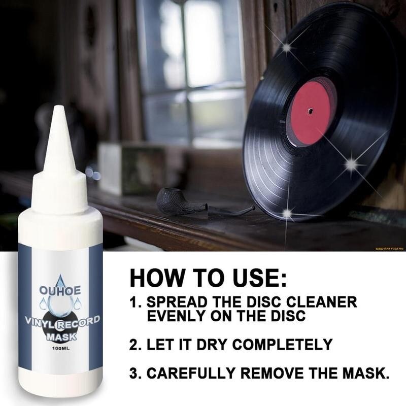 Vinyl Record Cleaner Deep Cleaning Of Grooves Slits Absorption Strong Cleaner Dust Of And For Record Players P5H2