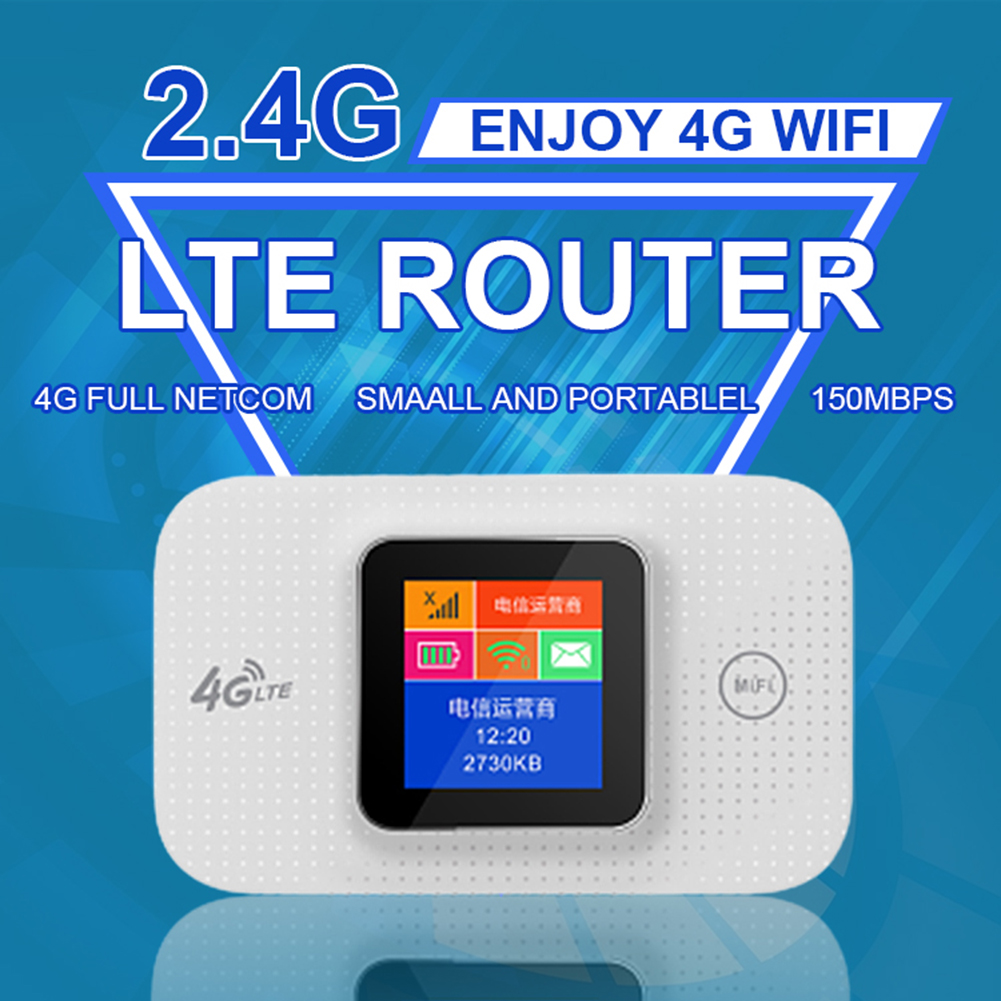 Routeur WiFi sans fil avec emplacement pour carte SIM, modem mobile, 4G, 5G, 150Mbps, écran LED coloré, point d'accès Wi-Fi, persévérance