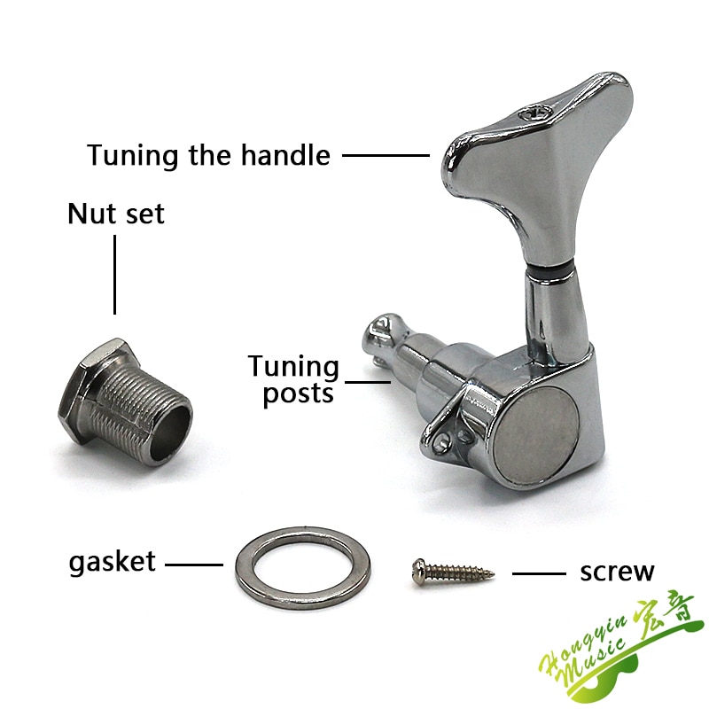 Koreaanse elektrische basgitaar jazzbas snaarknop knop basgitaarknop snaaropwinder stemknop snaaropwinder accessoires