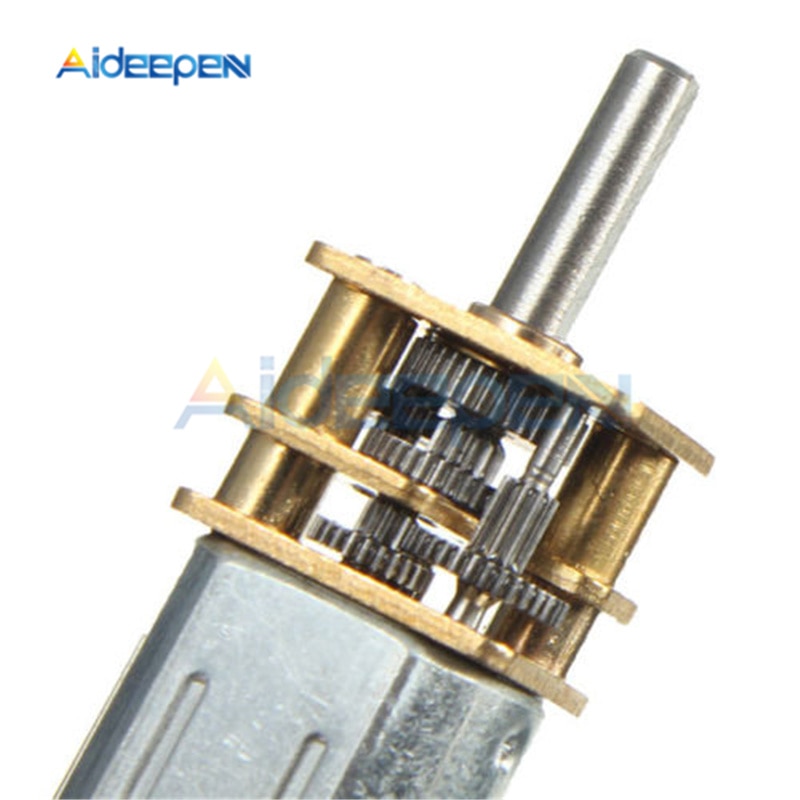 Dc 6V 12V N20 Mini Micro Metal Gear Motor 30 Rpm 300 Rpm 600 Rpm Micro Speed Reduction gear Motor Met Metalen Versnellingsbak