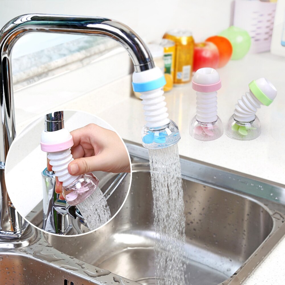 Kitchen Multi-functional Telescopic Splash-proof Shower Head Faucet Water-saving Nozzle Faucet Extender Tap Water Filter