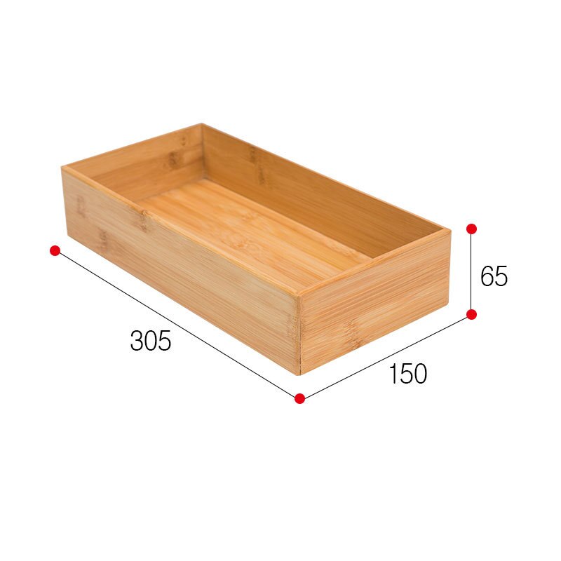 Kitchen Drawer Wooden Storage Organizer Box Cuisine Organisateur Makeup Cabinet Separador Desk Organizer Separation Tiroir: Length305width150ml