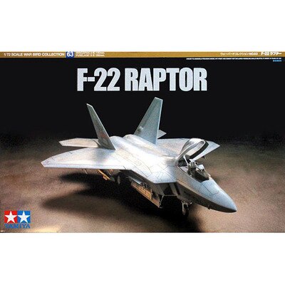 1/72 Scale Airplane Model kit US F-22 Raptor Plane Fighter Model Assembly Tamiya 60763 Model DIY