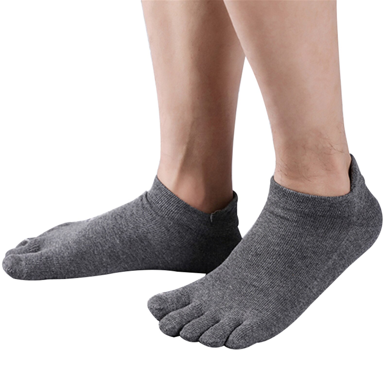 Orthopedic Compression Socks Men's Toe Socks Ultra Low Cut Liner with Gel Tab Breathable NOV99