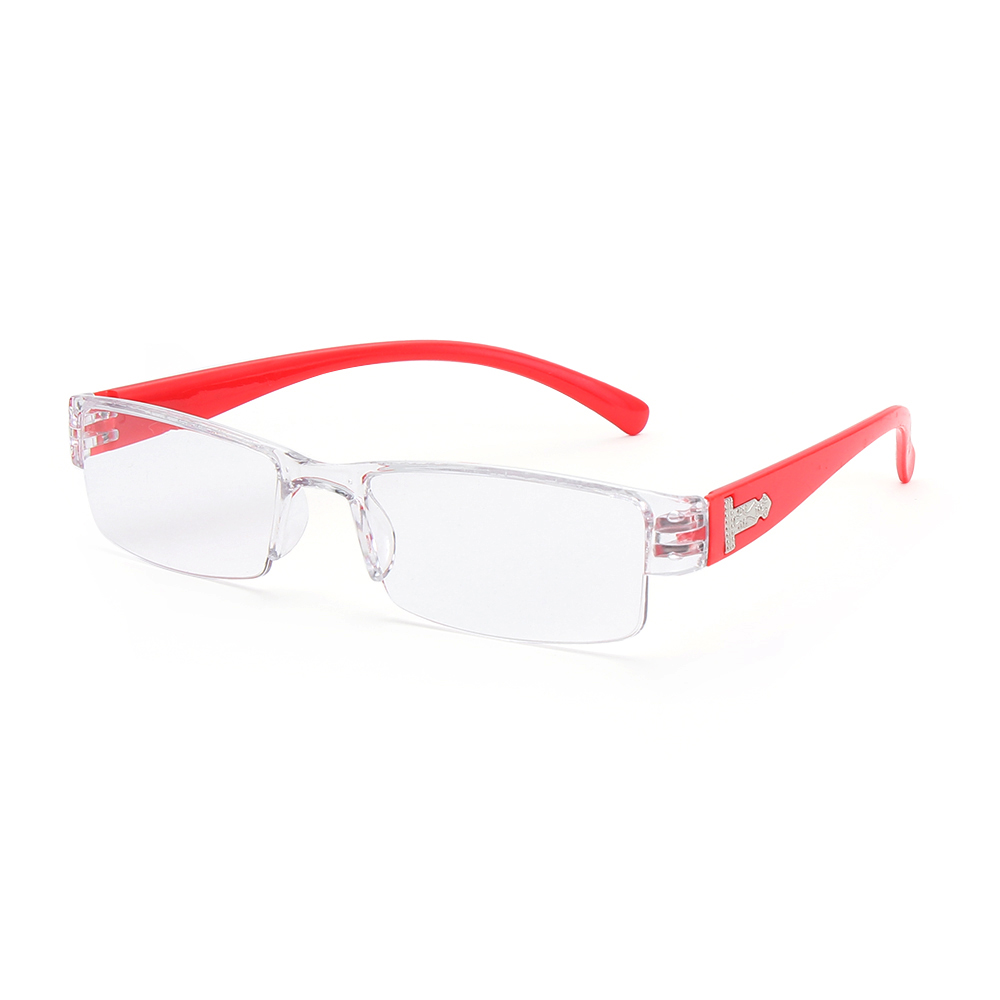 1PC occhiali da lettura unisex donna uomo anziani la moda PC portafoto occhiali da vista presbiti portatili cura della visione ad alta definizione + 1.0 ~ + 4.0: Grigio / +400