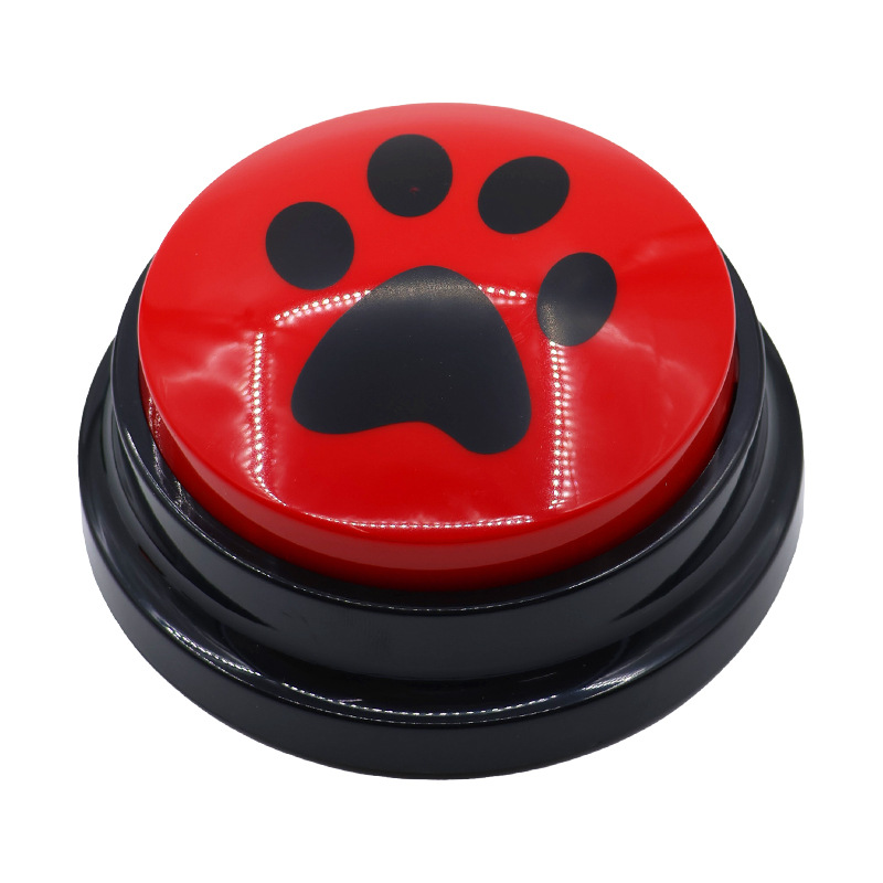 Dog Cat Communication Buttons Voice Recording Button for Pet Training Buzzer 30 Second Record Playback Interactive Pet Toys: Gold