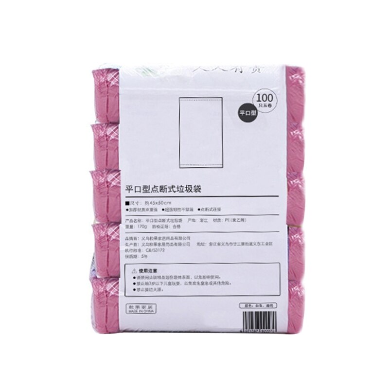 6 Colors Household 5 Rolls Disposable Rubbish Bin Liner Plastic Garbage Bag Home Waste Trash Storage Container Bags