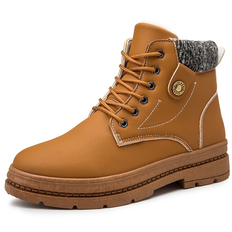 Warme Snowboots Mannen Pluche Herenschoenen Outdoor Koude Proof Laarzen Waterdichte Mannen Laarzen Hoge Top katoen Laarzen
