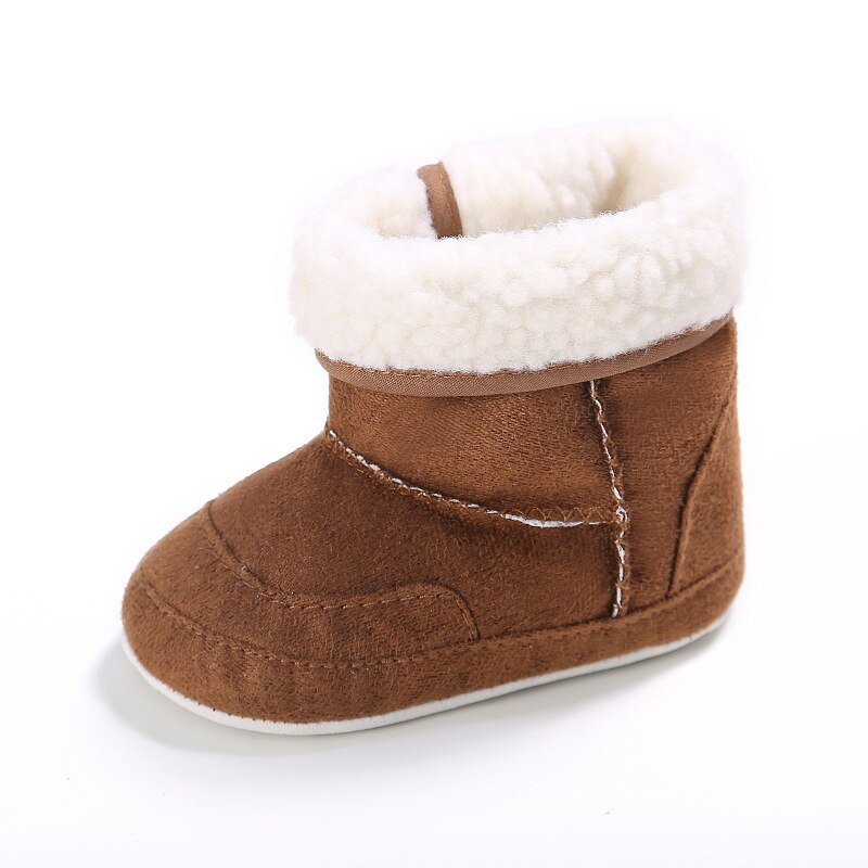 DOGEEK Neueste Baby Kleinkind Schuhe Winter 0-1 Jahre alt Mehrfarbige Schuhe Junge Mädchen Stiefel Nicht-Unterhose Unterseite warme Schnee Stiefel Baby Schuhe: Kaffee / 7-12 Monate