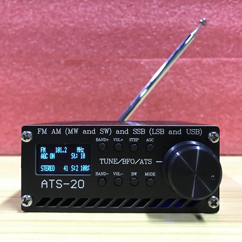 Récepteur Radio toutes bandes SI4732 assemblé, FM AM (MW &amp; SW) SSB (LSB &amp; USB) avec batterie au lithium + antenne + haut-parleur + boîtier, nouveauté 2022: Default Title