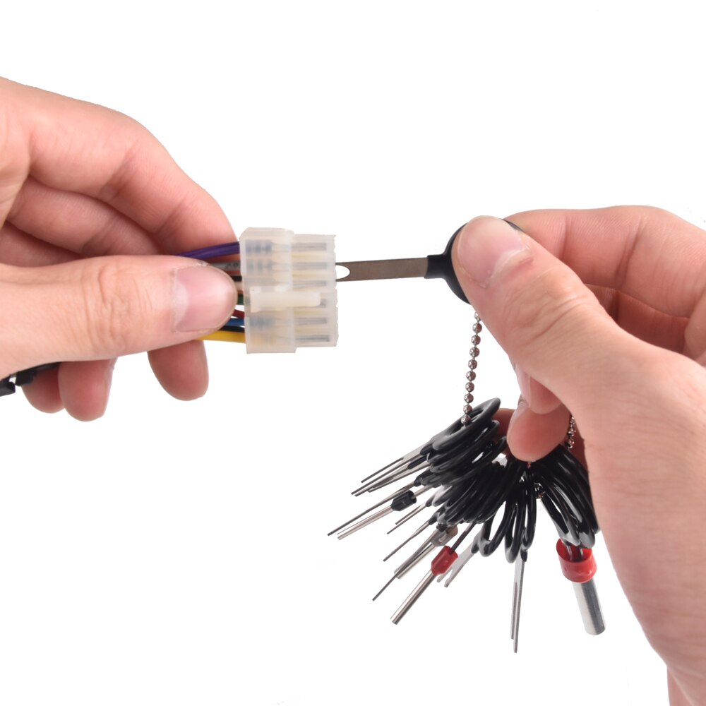 26Pcs Car Terminal Removal Electrical Wiring Crimp Connector Pin Extractor Kit Automobiles Terminal Repair Hand Tools