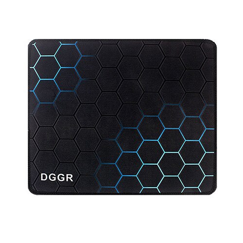 DGGR small Mouse Pad Classic hexagon graphics Gaming Mouse pad Anti-slip Natural Rubber with Locking Edge Gaming Mouse Mat: BLUE