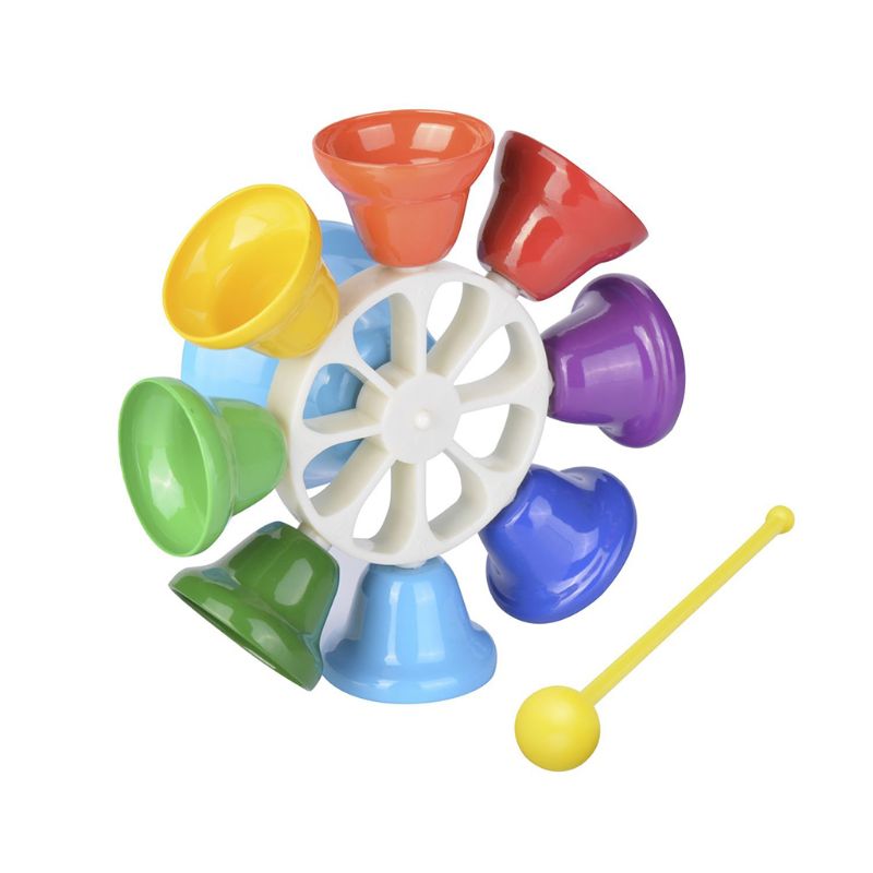 Campanas de mano de escuela de los estudiantes colorido sonido claro Multi-propósito Octave enseñanza ayuda percusión instrumento mano campana ruido